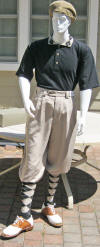 Khaki golf knickers outfit